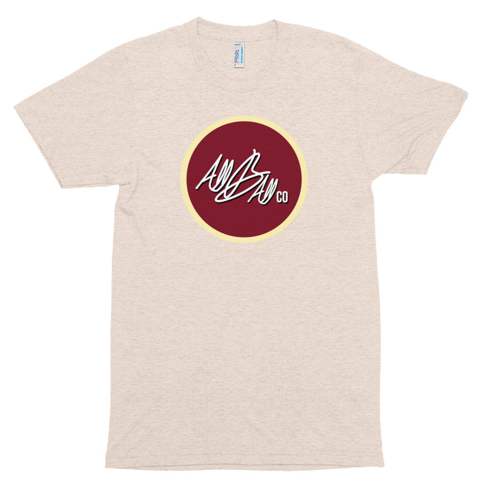 abc tri blend circle tee 'red'