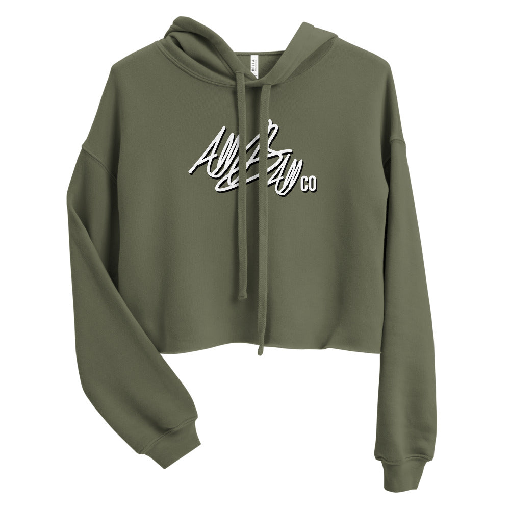 abc crop hoodie