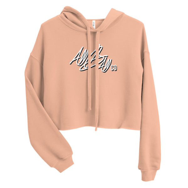 abc crop hoodie