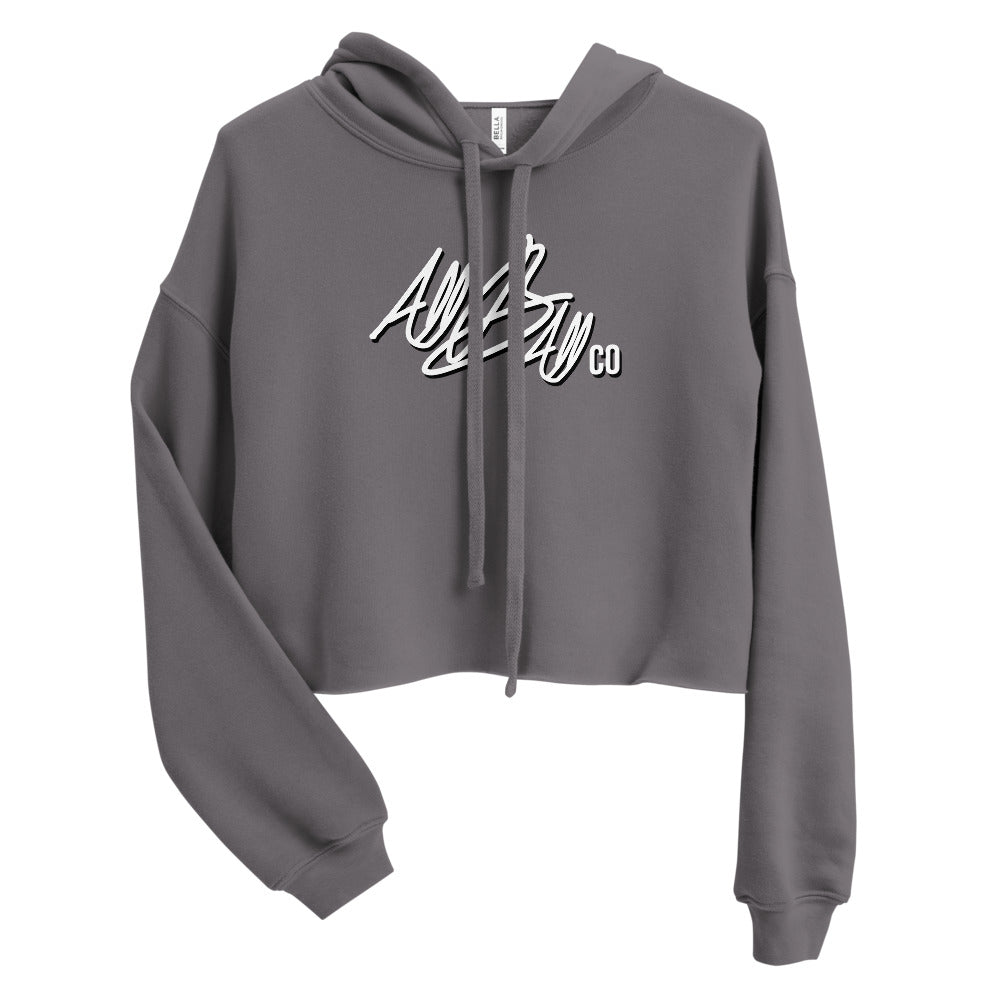 abc crop hoodie